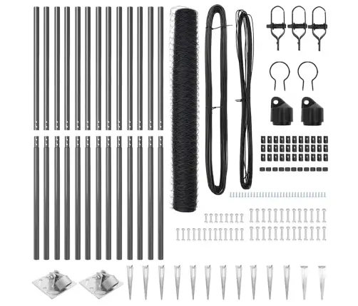 Žogu Komplekts 2 Gabali Pelēks Metāls Standarta Izturīgs Vidaxl