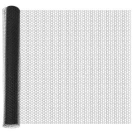Žogs Ar Stabiem. Pelēka 1.4 X 25 M Pvc Pārklāts Tērauds Vidaxl