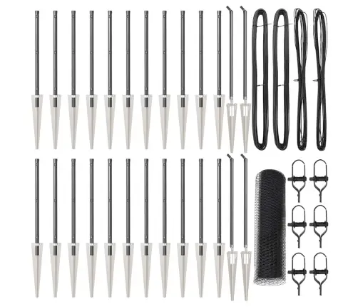 Sešstūra Žogs Pelēks 0.4X50 M Tērauds Vidaxl Sešstūra Žogs Pelēks 0.4X50 M Tērauds Vidaxl