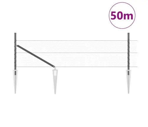 Aed Koos Postidega Hall 0.8 X 50 M Pvc Kaetud Teras Aed Koos Postidega Hall 0.8 X 50 M Pvc Kaetud Teras