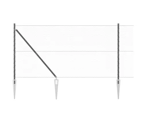 Aed Koos Postidega Hall 1.4 X 50 M Pvc Kaetud Teras