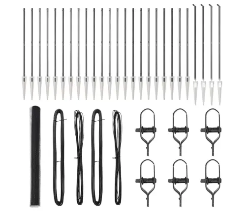 Aed Koos Postidega Hall 1.5 X 50 M Pvc Kaetud Teras Aed Koos Postidega Hall 1.5 X 50 M Pvc Kaetud Teras