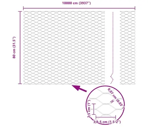 Tvora Su Stulpais Pilka 0.8 X 100 M Pvc Dengtas Plienas