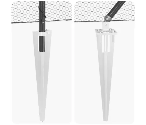 Sešstūra Žogs Pelēks 1X100 M Tērauds Vidaxl