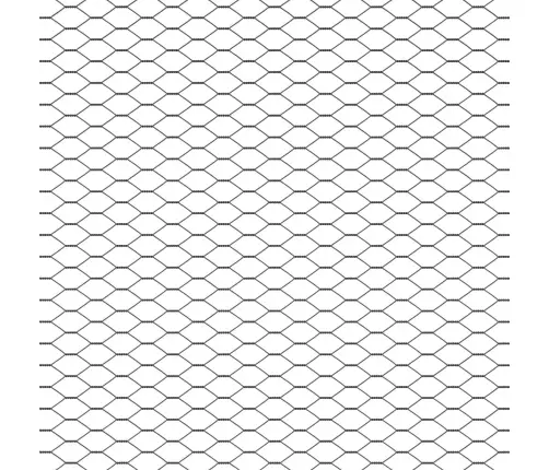 Sešstūra Žogs Pelēks 1X100 M Tērauds Vidaxl