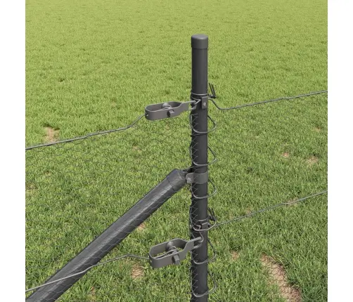 Sešstūra Žogs Pelēks 1X100 M Tērauds Vidaxl