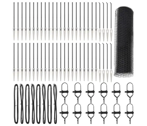 Sešstūra Žogs Pelēks 1X100 M Tērauds Vidaxl