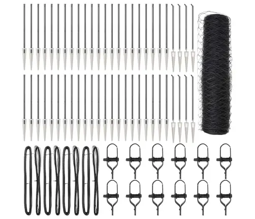 Sešstūru Žogs Pelēks 1X100 M Tērauds Vidaxl