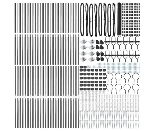 Tvorelės Stulpas Pilka 100 X 1,2 M (25 Mm Tinklelis)