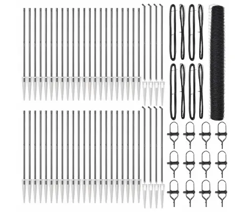 Aed Koos Postidega Hall 1.4 X 100 M Pvc Kaetud Teras Aed Koos Postidega Hall 1.4 X 100 M Pvc Kaetud Teras