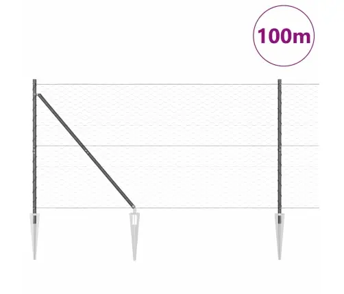 Aed Koos Postidega Hall 1.4 X 100 M Pvc Kaetud Teras Aed Koos Postidega Hall 1.4 X 100 M Pvc Kaetud Teras