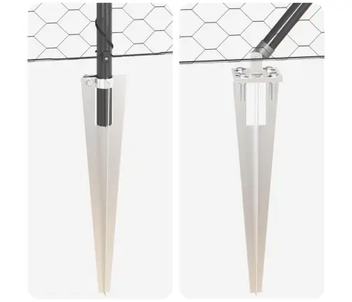 Tvora Su Stulpais Pilka 1.6 X 100 M Pvc Dengtas Plienas