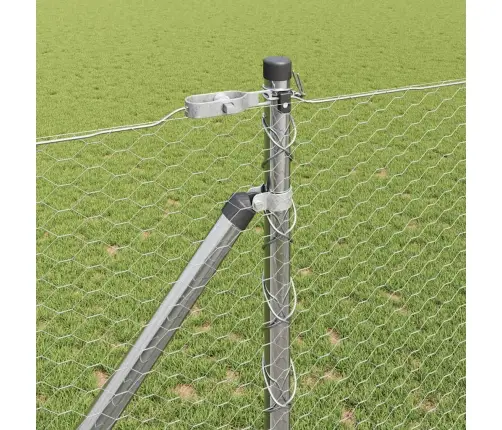 Heksagona Žogs 1.2X10 M Galvanizēts Tērauds Vidaxl