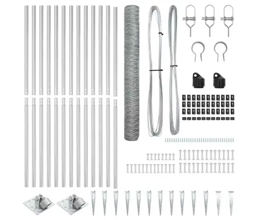 Tvorelės Stulpas Sidabro 10 X 1,2 M (36 Mm Tinklas) Plienas