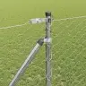 Aed Koos Postidega Hõbedane 1.2 X 10 M Pvc Kaetud Teras