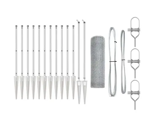 Sešstūra Žogs 0.6X25 M Galvanizēts Tērauds Vidaxl