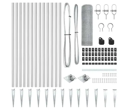 Žogu Komplekts 2 Gabali Cinkots Tērauds 25 M Izturīgs Vidaxl