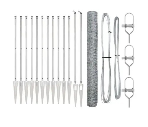 Žogu Komplekts 2 Komplekti Cinkots Tērauds 25 X 1.2 M Ar 36 Mm Aci Vidaxl