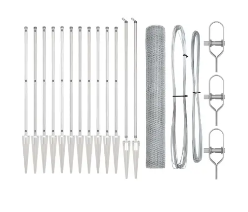 Sešstūra Žogs 1.4X25 M Galvanizēts Tērauds Vidaxl