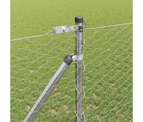 Sešstūra Žogs 1.4X25 M Galvanizēts Tērauds Vidaxl