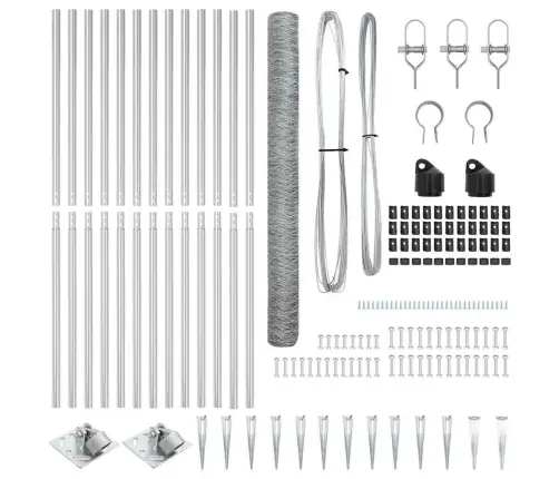 Žogu Komplekts 2 Gab. Cinkots Tērauds 25 X 1.5 M Izturīgs Vidaxl