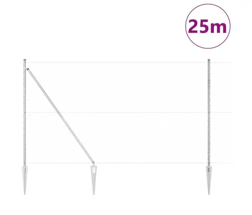 Žogu Komplekts 2 Gab. Cinkots Tērauds 25 X 1.5 M Izturīgs Vidaxl