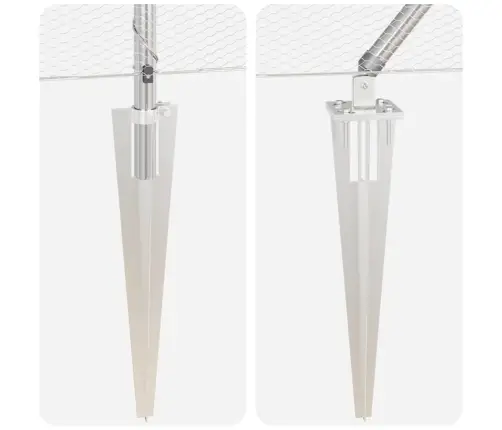 Žogs Ar Stabiem. Sudraba 1.4 X 50 M Pvc Pārklāts Tērauds Vidaxl Žogs Ar Stabiem. Sudraba 1.4 X 50 M Pvc Pārklāts Tērauds Vidaxl