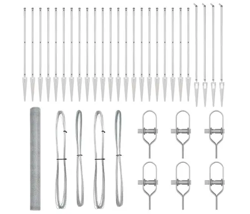 Sešstūra Žogs 1.5X50 M Galvanizēts Tērauds Vidaxl