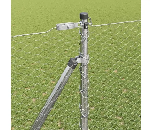 Sešstūra Žogs 1.6X50 M Cinkots Tērauds Vidaxl