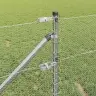 Sešstūra Žogs 0.6X100 M Cinkots Tērauds Vidaxl