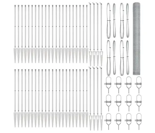 Heksagona Žogs 1.6X100 M Cinkots Tērauds Vidaxl