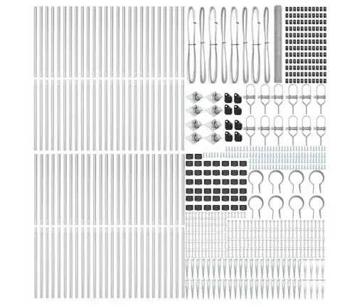 Heksagona Žogs 1.6X100 M Cinkots Tērauds Vidaxl