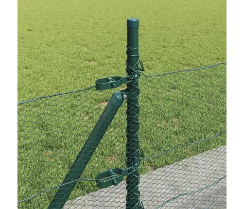 Heptagonu Žogs Zaļš 0.5X10 M Tērauds Vidaxl