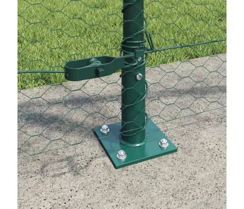 Hexagon Fence Zaļš 0.8X10 M Tērauds Vidaxl