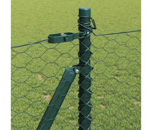 Sešstūra Žogs Zaļš 0.8X10 M Tērauds Vidaxl