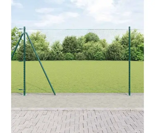 Sešstūru Žogs Zaļš 1.4X10 M Tērauds Vidaxl