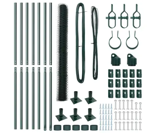 Tvorelės Stulpas Žalia 10 X 1,4 M (50 Mm Tinklelis)