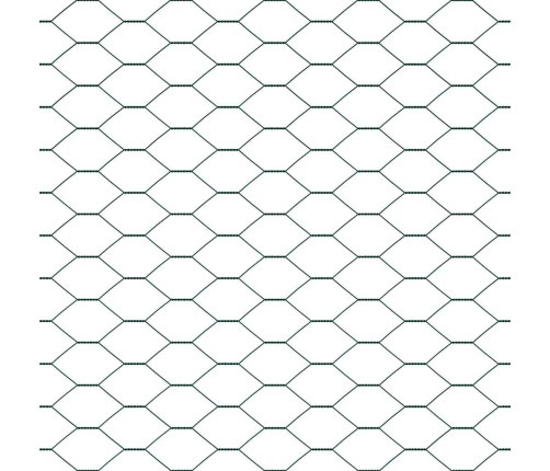Heksagonālais Žogs Zaļš 1.6X10 M Tērauds Vidaxl