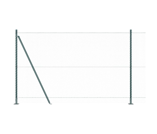 Heksagonālais Žogs Zaļš 1.6X10 M Tērauds Vidaxl