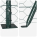 Tvora Su Stulpais Žalia 1.6 X 10 M Pvc Dengtas Plienas