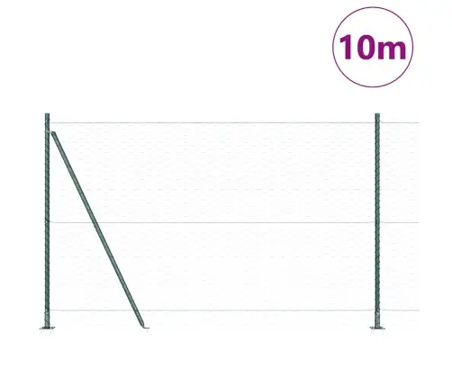 Hexagona Žogs Zaļš 1.6X10 M Tērauds Vidaxl