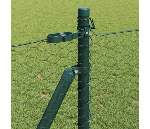 Hexagona Žogs Zaļš 0.8X25 M Tērauds Vidaxl