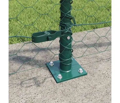 Aed Koos Postidega Roheline 1 X 25 M Pvc Kaetud Teras