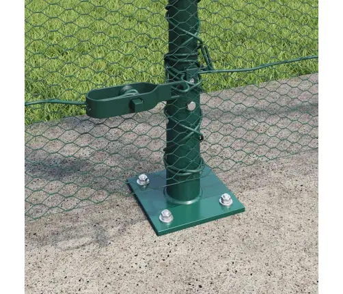 Hexagon Fence Zaļš 1.4X25 M Tērauds Vidaxl