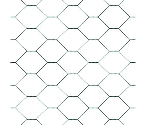 Heksagonālais Žogs Zaļš 1.4X25 M Tērauds Vidaxl