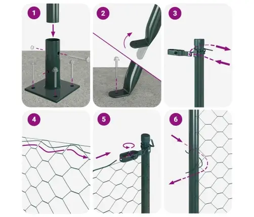 Tvorelės Stulpas Žalia 25 X 1,6 M (13 Mm Tinklas)