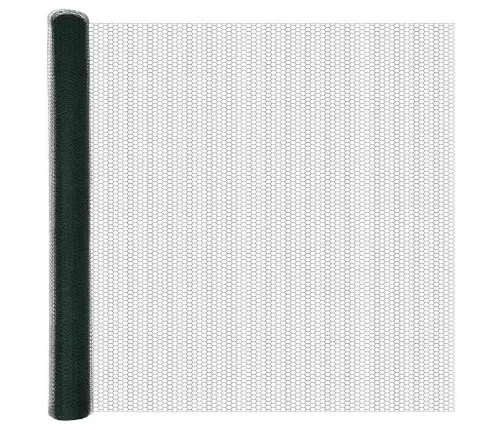 Tvora Su Stulpais Žalia 1.6 X 25 M Pvc Dengtas Plienas