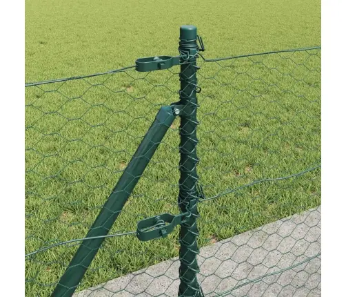 Sešstūra Žogs Zaļš 0.6X50 M Tērauds Vidaxl