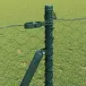 Tvora Su Stulpais Žalia 0.8 X 50 M Pvc Dengtas Plienas