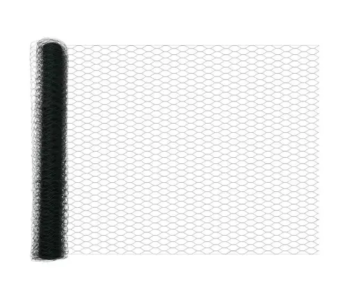 Tvora Su Stulpais Žalia 0.8 X 50 M Pvc Dengtas Plienas